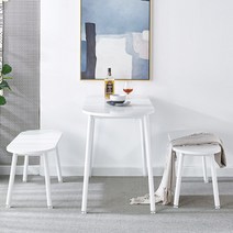 2인용 4인용 식탁 원룸 공간활용 반타원형 반원 식탁, 1000