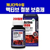 고함량 철분제 철분 영양제 철분보충제 캡슐 혈액생성 체내산소운반 가임기 여성 남성 어린이 성장기 청소년 임산부철분제 수유부 추천 캐나다직수입 직구, 1개, 브레인비 2병