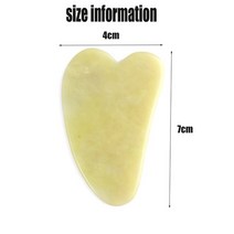 얼굴 리프팅 마사지기 스킨케어 뷰티 과샤 스크레이퍼 페이스 슬림 마사지 천연 제이드 구아수 케어 guafr, 01 Topaz Jade