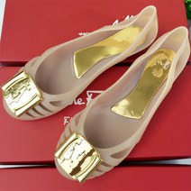 ZZJJC 여자 샌들 가방 샌들 플라스틱 비치스니커즈 캐주얼 웨지힐 미끄럼 방지 여성화