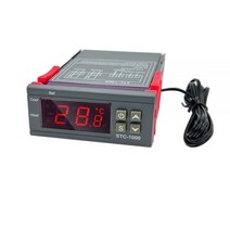 실내온도계 디지털 온도 조절기 인큐베이터 릴레이 LED 10A 난방 냉각 STC1000 STC 1000 12V 24V 220V, DC 24V