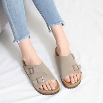 남녀 커플 벨티드 버켄 뮬 슬리퍼 빅사이즈 샌들 3cm