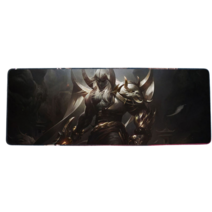 롤 LOL 디자인 마우스 패드 79종 시리즈 리그 오브 레전드 장패드 3mm 두께, 800x300mm + 3mm개, 다크 본 소드 데몬