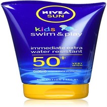 니베아 SUN 수영 &에서 썬 로션 (150ml를) SPF 50+ 선 스크린 아이들을 한 피부에 자외선 제를 태양에 노출 플레이