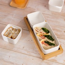 3P구성 나무트레이 그릇세트 상차림 플레이팅 식기세트, 트레이 그릇세트(3P구성)
