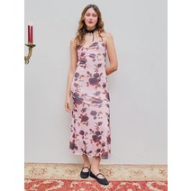 샵사이다 CIDER 메쉬 플로럴 백리스 맥시 원피스 487920