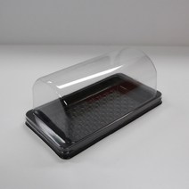 롤투명돔케이스(블랙), 1묶음(100개) 198x105xh80
