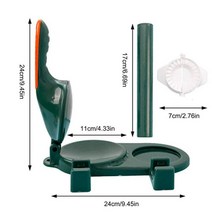 만두 래퍼 및 프레스 키트 수동 스킨 기계 국수 가정용 베이킹 과자, 02 Dark Green