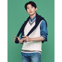 [빈폴] [GREEN BP] [BCYCLE] 화이트 V넥 케이블 베스트 (BC2851N111)
