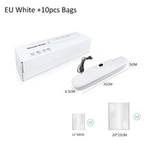 가정용진공포장기 실링기 수비드 식품 진공 실러 자동 포장 기계 씰링 가방, [02] White Only, [01] EU 플매트 카펫 러그, [01] 220V, White Only+EU 플러그+220V