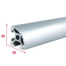 알루미늄레일 슬라이드레일 루프박스 2020R-6 EU 알루미늄 프로파일 100-800mm 길이 1/4 곡선 선형 레일 D, 10 550mm