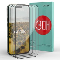 아이폰 15 프로 맥스 플러스 풀커버 강화유리 필름, [총3매]안깨지는신소재PMMA필름, 3매