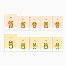 카카오프렌즈 스프링 연습장 / 10권 묶음 4권 묶음상품 / 라이언 어피치 무지 튜브 / 대용량연습장 무지연습장 스프링노트, 라이언5권+무지5권(10권 묶음상품)