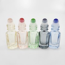 아로마피네 아로마 오일 테라피 3ml 롤온 공병 원석 롤온 용기, 핑크