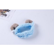 새로운 크리스마스 드레스 양 뿔 부드러운 헤어 벨트 DIY 키즈 파티 액세서리 30 피스 4 가지 색상, 03 Blue
