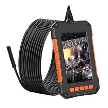 8mm 내시경 카메라 1080p 4.3 인치 lcd 화면 검사 카메라 모니터 휴대용 ip67 뱀 카메라 8 led 내시경, 유연한 와이어 2m, 협력사, 검은 색