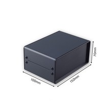 금속 인클로저 프로젝트 DIY 악기 케이스 전기 하우징 모니터 섀시 PCB 스위치 철 ABS 플레이트 스틸 박스, 02 Black_08 275x150x160