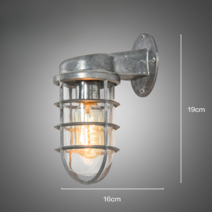 코지레도 벽등 벽조명 인테리어 벽부등 거실벽등 외부벽등 카페 실외 조명 외부 벽등, 철 자연 색상 - 원본 이미지 광원 포함
