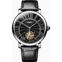 Lobinni 남성용 기계식 시계 16016 스켈레톤 시리즈 완벽한 장인 정신 구운 블루 핸즈