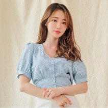 반에이크오 반에이크오 엘리스 뒷리본 블라우스_XOB06BLME07Z