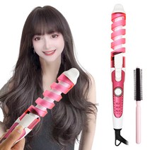 LitBeaw 고데기 자동 봉고데기 휴대용 고대기, JF02+분홍색