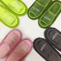 층간소음발망치 슬리퍼 무중력 빨아쓰는실내화 뚱카롱 2개1세트 청소 교체용 발망치, 그린(리필패드만)