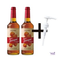 토라니 카라멜 퓨어메이드 시럽 750ml 2개 ＋시럽펌프 3.5ml 1개 증정 세트
