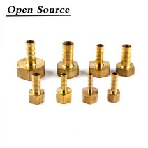 공압 파고다 커넥터 4 6 8 10 12 14 16 19 25mm 호스 바브 암나사 1/8 3/8 황동 파이프 피팅, 03 8mm_02 3/4