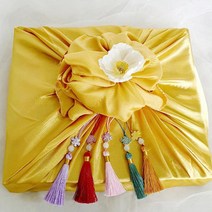 도매팜 1+1 명절 선물을 포장할때! 단아한 선물포장 보자기 세트 추석 설날 과일, 1set+1set, 레드+보자기