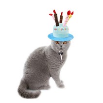 마이카싸 1+1 강아지 생일케이크모자 생일파티용품, pink 1+1