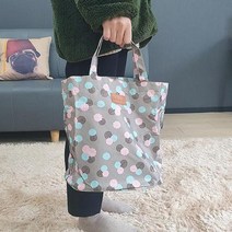 ABM 물빠짐가방 회색도트 목욕가방/수영가방/방수가방/메쉬/비치가방, 단품