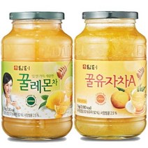 담터 꿀유자차 1kg+꿀레몬차 1kg+전용포장, 담터 꿀유자차 1kg+꿀레몬차 1kg