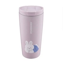 스팟 홍콩 및 마카오 스타벅스 2023 새해 토끼 곰 머그 머그 보온병 유리, 473ml흰토끼귀여운잠자는스테인리스컵