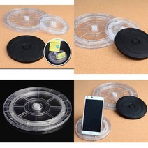 메가굿즈 회전원판 진열대 상품진열대 회전원판진열대, 검정 소