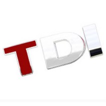폭스바겐 TDI TSI 엠블럼 튜닝 로고 스티커 뱃지 데칼 뒷범퍼 셀프 남편선물 본네트 악세사리 차 뒷타이어옆 트렁크 운전석 컬러감좋은 조수석 본내트, TDI T레드대형