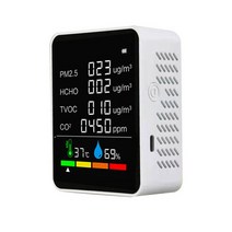 CO2 미세먼지 학교 가정용 캠핑용 산소 이산화탄소 측정기 co2 meter air, 협력사, 하얀