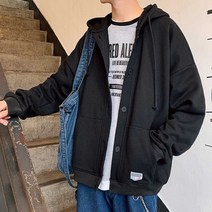 집업 데일리 커플템 간절기 코디 단추 스타일 아우터