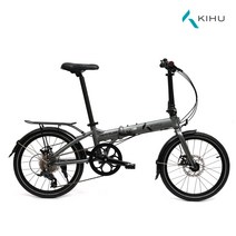 키후 트레블러 미니벨로 알루미늄 9단 20인치 자전거, 모노크롬