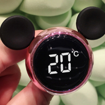 고급 향기 탈취제 차량 차량용 자동차 미키 마우스 차 송풍구 블랙체리 디퓨저 디퓨져 방향제, 크롬실버