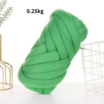 Chunky Yarn Thick Warmth DIY Knitting Giant Crochet Soft Big Cotton Roving Wool Yarns Hand-knit Blan, 한개옵션1, [24] Grass green 0.25KG