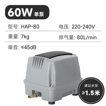 수족관 산소 공급기 무소음 세트 여과기 미니 열대어 발생기 어항 가정용, HAP-80/60W
