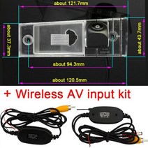 Fongent 170 도 1920x1080P HD AHD 차량 후방 보기 카메라 모니터 기아 카니발 R 세도나 VQ 자동차 2006 2014 2015, 물고기 눈 무선