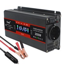 LVYUAN 차량용 인버터 12V 220V 수정파 2000W 캠핑용 차박용인버터, 블랙12V, 1개
