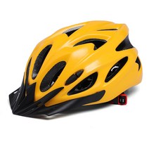승마 헬멧 자체 추진 산악 자전거 남성과 여성의 헬멧 초경량 여름 헬멧, 평균 코드, 노란색