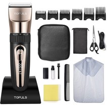 Tofuls 클리퍼 바리깡 트리머 이발 수염 그루머 전문 무선 LEDdisplay 바버 토, 상품선택
