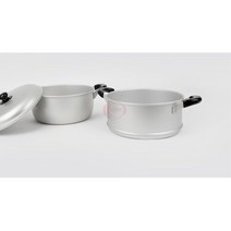 가볍고 튼튼 편리한 사용 초경량 2단 냄비 고구마찜기 찜기냄비 찜판 생선찜기 업소용찜기 돔찜기 조개찜기, 28cm (CG08487)