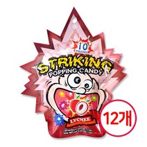 에스씨코리아 스트라이킹 팝핑캔디 리치맛 15g 12개입/사탕/캔디/팝핑캔디 식품 > 스낵/간식 초콜릿/사탕/젤리/껌 캔디류 일반하드캔디, 1, 1개” class=”wr-img”></a></div></div></div></div><div class=