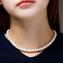 4 6 8mm 하이퀄리티 담수 진주목걸이