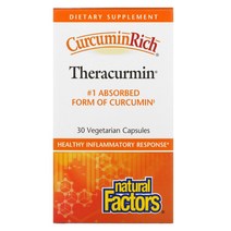 내추럴 팩터스 커큐민 리치 테라큐민 30 베지캡슐 Theracurmin, 2kg, 30개