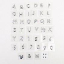 1P 이니셜문자 스티커 글자 다이어리꾸미기 답례품, 8(숫자)